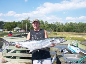 Nick Ryder caught this 42 lb., 54" king mackerel fishing at the Jungle on "The Shark" with Capt. Kevin Walter.