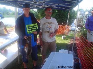 Myrtle Beach's Jeff Chandler with the 5.64 lb. winning flounder in the 2009 Seacoast Anglers Association Flounder Tournament. The $1000 flatfish fell for a Carolina-rigged finger mullet near Coquina Harbor.