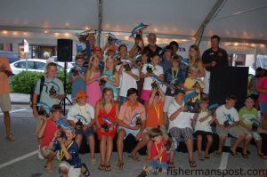 Alll the youth anglers releasing billfish at the Barta Boys and Girls Club Billfish Tournament receive a trophy commemorating their catch.