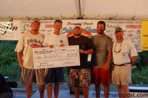 Corey Durako and the crew of the "BlueBYU!" earned third place and over $4,000 with a 25.52 lb. king mackerel that fell for a deep pogy 30 miles out on Frying Pan Shoals.